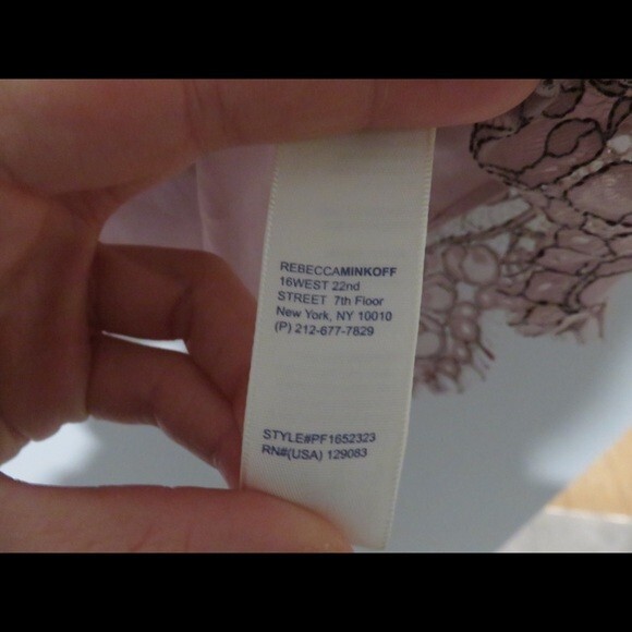 Rebecca Minkoff Blouse Jasmine Light Pink Lace Off Shoulder Spring Small Top - Picture 8 of 9